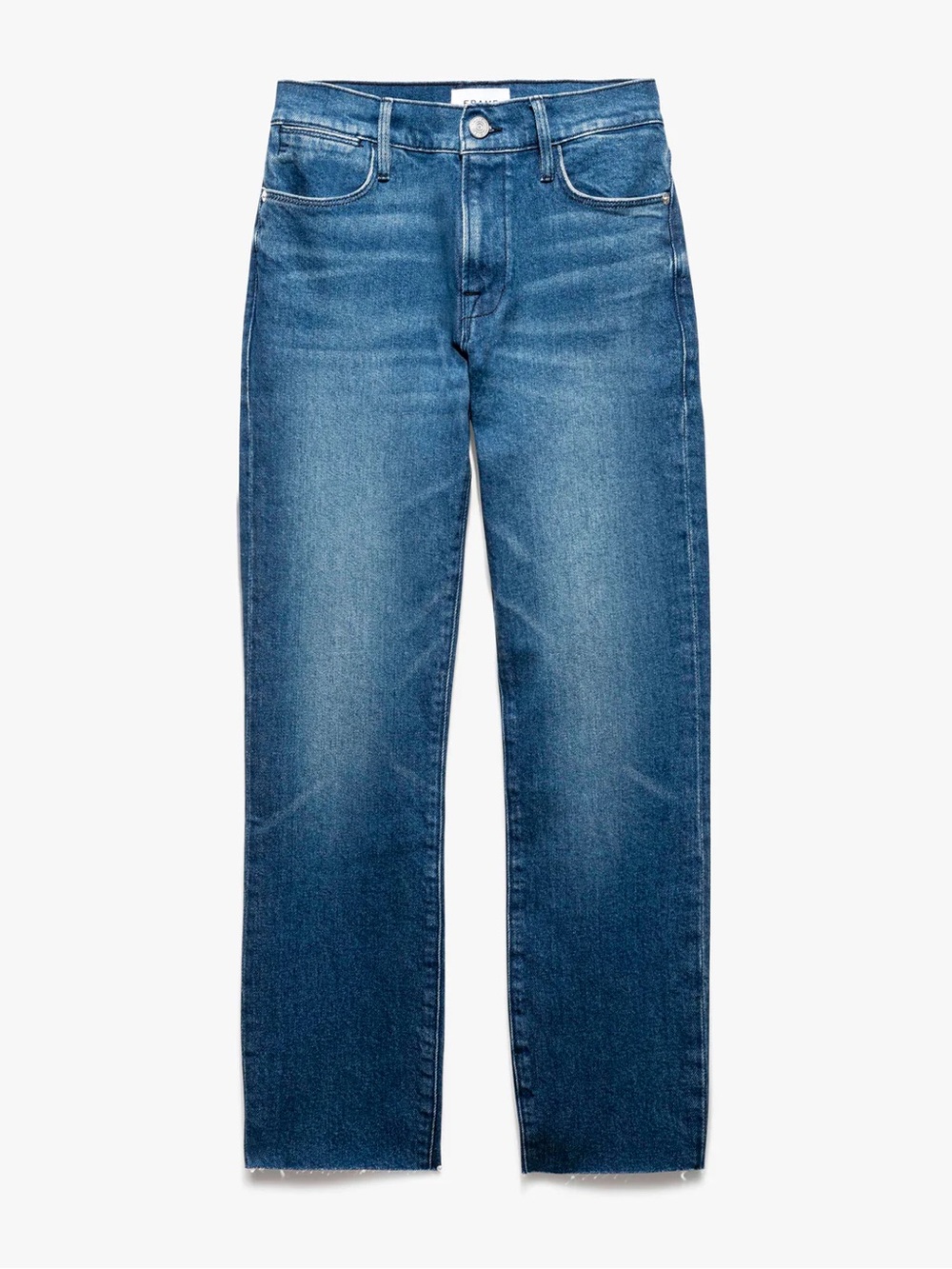 Frame Denim Women's Straight-Leg Jeans in Blue Wash